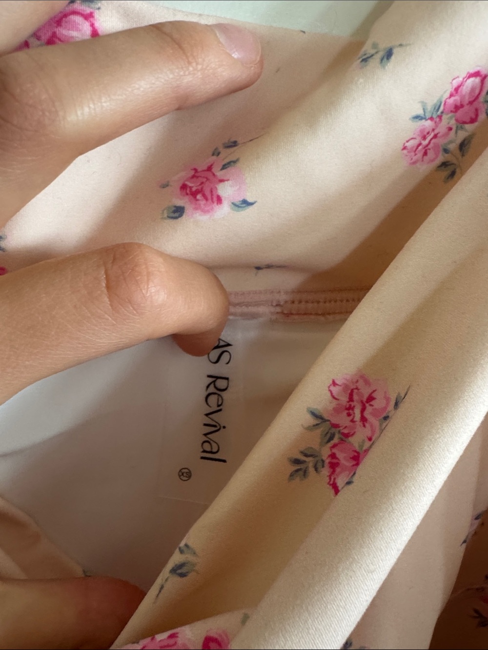 Altar'd State Blush Pink Floral Skater Skirt - Picture 2 of 4